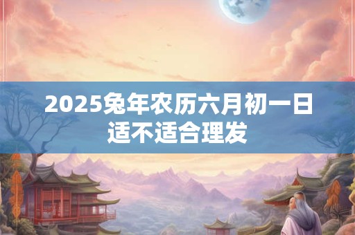 2025兔年农历六月初一日适不适合理发