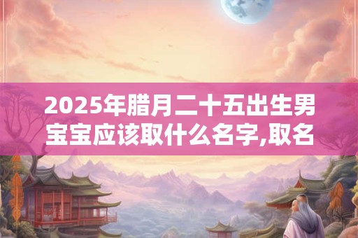 2025年腊月二十五出生男宝宝应该取什么名字,取名喜用字