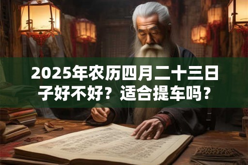 2026年农历四月二十三日子好不好？适合提车吗？