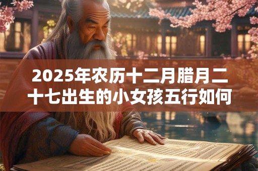 2025年农历十二月腊月二十七出生的小女孩五行如何,取名宜用字