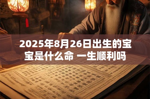 2025年8月26日出生的宝宝是什么命 一生顺利吗