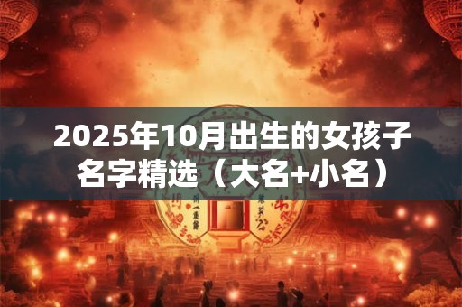 2025年10月出生的女孩子名字精选（大名+小名）
