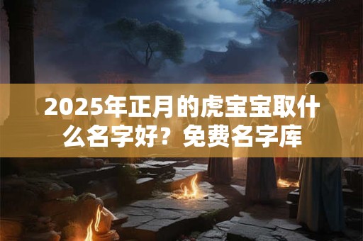 2025年正月的虎宝宝取什么名字好？免费名字库