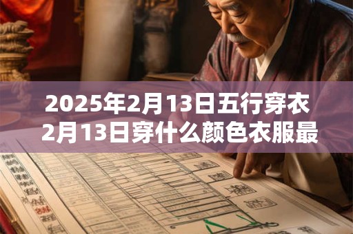 2025年2月13日五行穿衣 2月13日穿什么颜色衣服最旺运