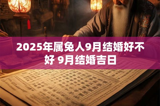 2025年属兔人9月结婚好不好 9月结婚吉日