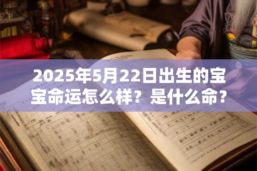 2025年5月22日出生的宝宝命运怎么样？是什么命？