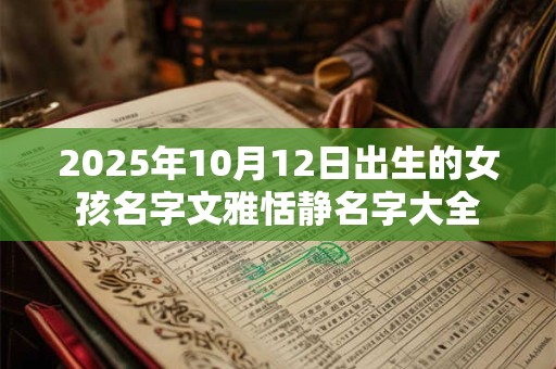 2025年10月12日出生的女孩名字文雅恬静名字大全
