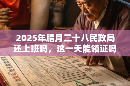 2025年腊月二十八民政局还上班吗，这一天能领证吗？
