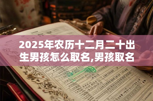 2025年农历十二月二十出生男孩怎么取名,男孩取名宝典