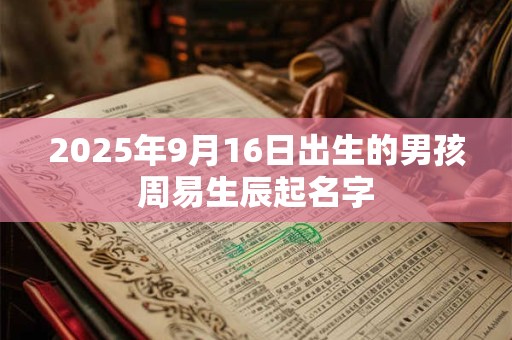 详细阅读:2025年9月16日出生的男孩周易生辰起名字 2025年9月16日出生的男孩周易生辰起名字