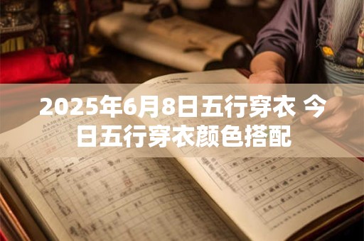 2025年6月8日五行穿衣 今日五行穿衣颜色搭配