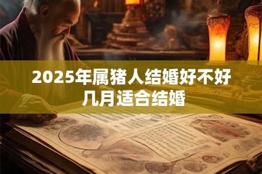 2025年属猪人结婚好不好 几月适合结婚