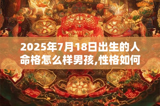 2025年7月18日出生的人命格怎么样男孩,性格如何