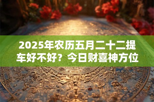 2025年农历五月二十二提车好不好？今日财喜神方位？