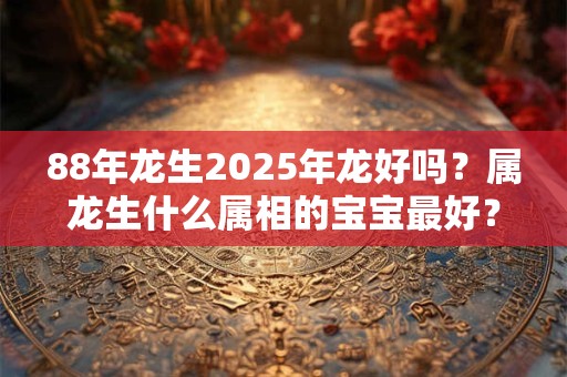 88年龙生2025年龙好吗？属龙生什么属相的宝宝最好？