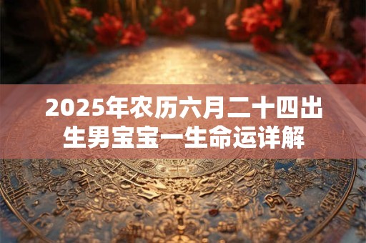2025年农历六月二十四出生男宝宝一生命运详解