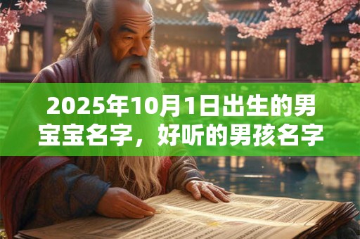 2025年10月1日出生的男宝宝名字，好听的男孩名字推荐