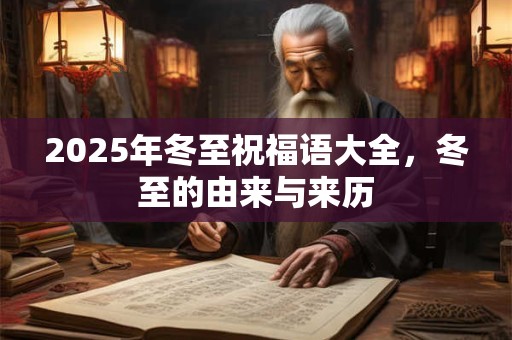 2025年冬至祝福语大全，冬至的由来与来历