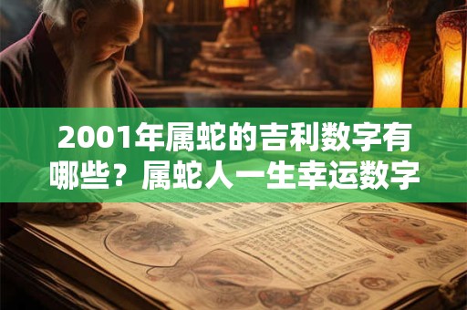 2001年属蛇的吉利数字有哪些？属蛇人一生幸运数字是几