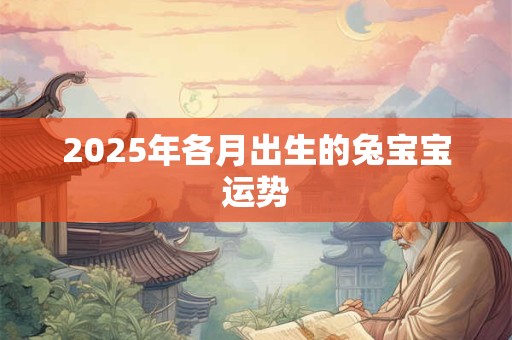 详细阅读:2025年各月出生的兔宝宝运势 2025年各月出生的兔宝宝运势