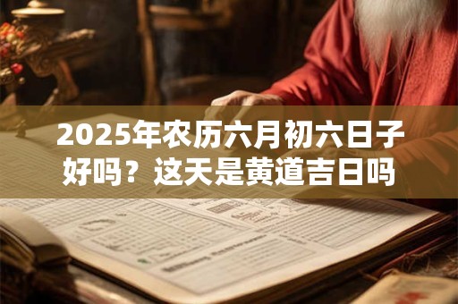 2025年农历六月初六日子好吗？这天是黄道吉日吗