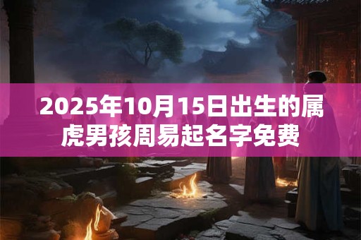 2025年10月15日出生的属虎男孩周易起名字免费