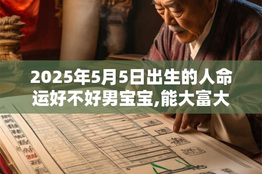 2025年5月5日出生的人命运好不好男宝宝,能大富大贵吗