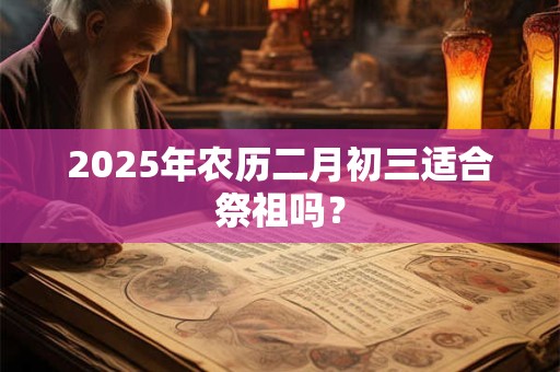 2025年农历二月初三适合祭祖吗？