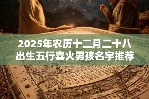2025年农历十二月二十八出生五行喜火男孩名字推荐