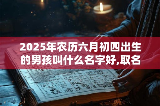 2025年农历六月初四出生的男孩叫什么名字好,取名小技巧
