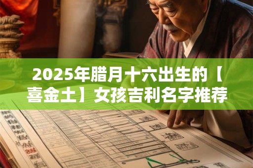 2025年腊月十六出生的【喜金土】女孩吉利名字推荐