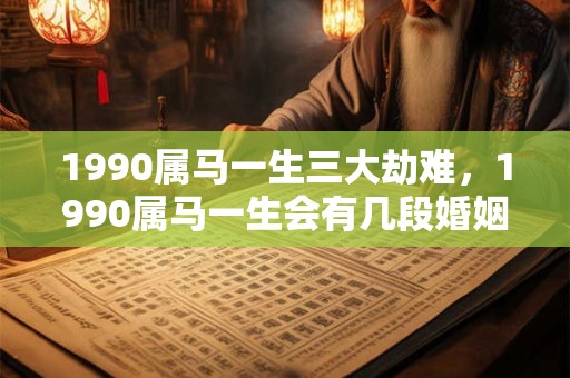 1990属马一生三大劫难，1990属马一生会有几段婚姻？