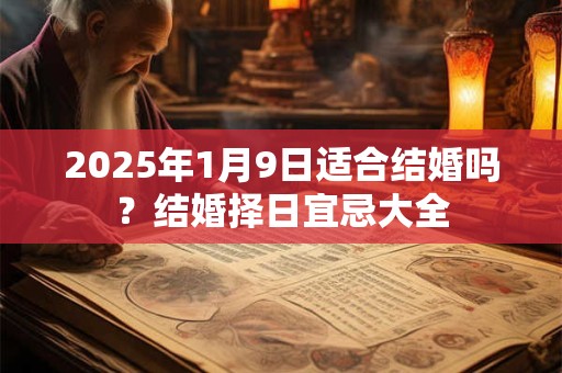 2025年1月9日适合结婚吗？结婚择日宜忌大全