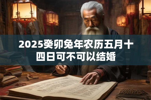 2025癸卯兔年农历五月十四日可不可以结婚