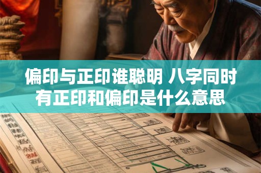 偏印与正印谁聪明 八字同时有正印和偏印是什么意思