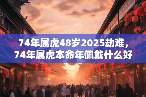 74年属虎48岁2025劫难，74年属虎本命年佩戴什么好？
