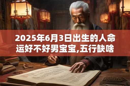 2025年6月3日出生的人命运好不好男宝宝,五行缺啥