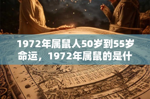 1972年属鼠人50岁到55岁命运，1972年属鼠的是什么命？