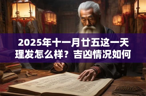 2025年十一月廿五这一天理发怎么样？吉凶情况如何