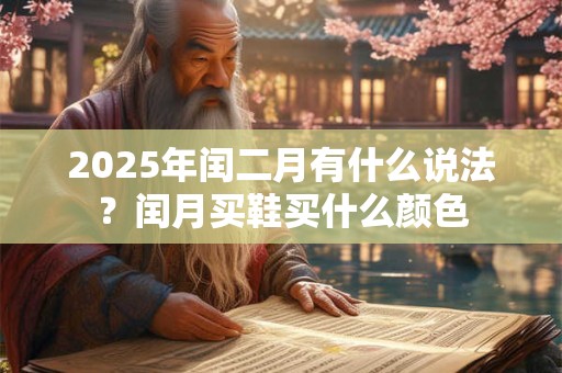 2025年闰二月有什么说法？闰月买鞋买什么颜色