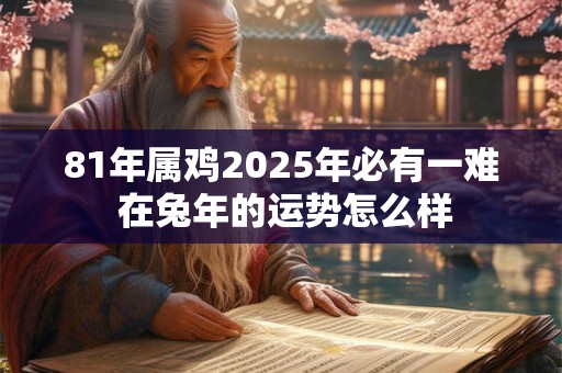 81年属鸡2025年必有一难 在兔年的运势怎么样