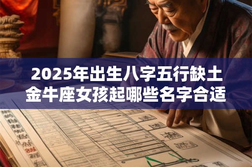 2025年出生八字五行缺土金牛座女孩起哪些名字合适? 2025年出生八字五行缺土金牛座女孩起哪些名字合适?