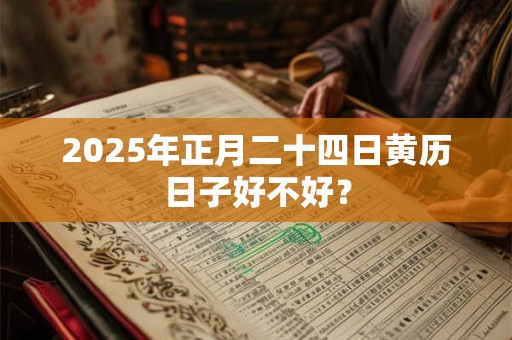 2025年正月二十四日黄历日子好不好？