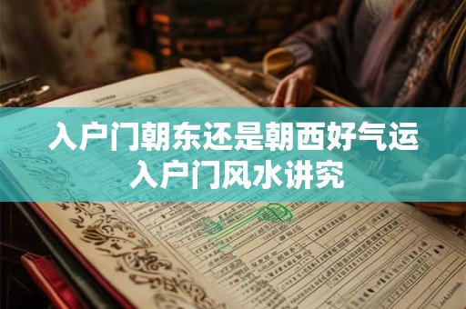 入户门朝东还是朝西好气运 入户门风水讲究