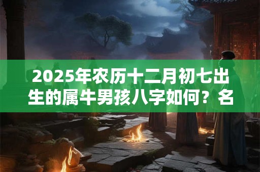2025年农历十二月初七出生的属牛男孩八字如何？名字推荐