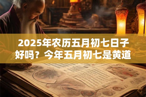 2025年农历五月初七日子好吗？今年五月初七是黄道吉日吗