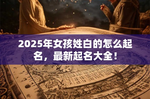 2025年女孩姓白的怎么起名，最新起名大全！