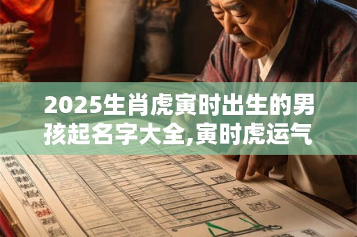 2025生肖虎寅时出生的男孩起名字大全,寅时虎运气怎么样