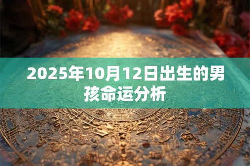 2025年10月12日出生的男孩命运分析 2025年10月12日出生的男孩命运分析