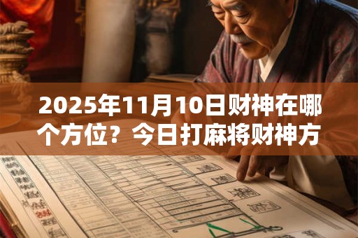 2025年11月10日财神在哪个方位？今日打麻将财神方位一览表